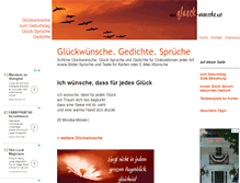 Tablet Screenshot of glueck-wuensche.net